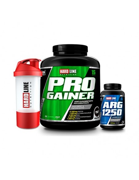 Hardline Nutrition Progainer Çikolata 3000 Gr + Arg 1250 120 Kapsül + Shaker