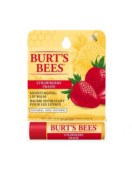 Burts Bees Moisturizing Lip Balm Strawberry 4,25 ml Çilek Özlü