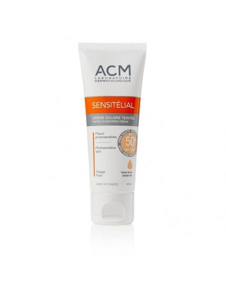 ACM Sensitelial SPF 50+ Sunscreen Cream 40 ml Golden Tint