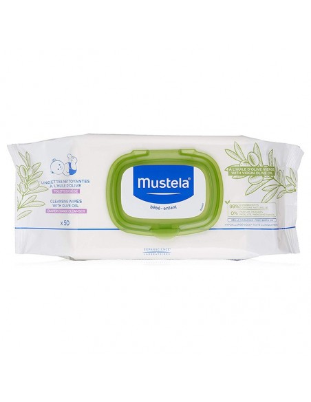 Mustela Cleansing Wipes Zeytinyağlı Islak Mendil 50 Adet