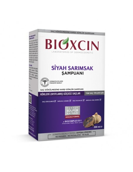 Bioxcin Siyah Sarımsak Şampuanı 300 ml | Güçsüz Saçlar