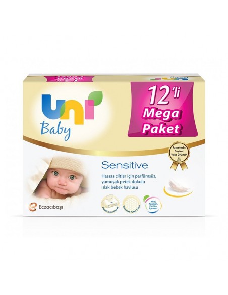 Uni Baby Sensitive Islak Havlu 12x56 Adet