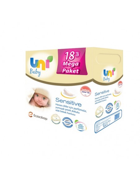 Uni Baby Sensitive Islak Havlu 18x56 Adet