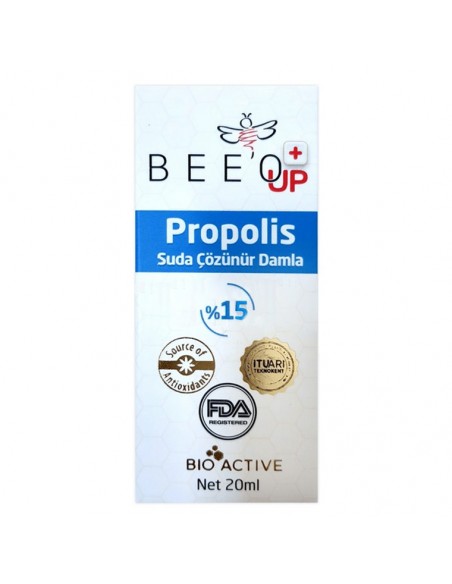 Beeo Up Propolis Suda Çözünür Damla %15 20 ml