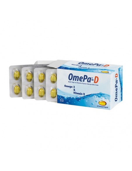 OmePa-D Omega-3 & Vitamin-D 50 Yumuşak Kapsül