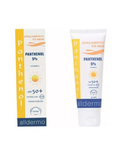 Alldermo Panthenol Güneş Koruyucu Yüz Kremi SPF50+ 75 ml