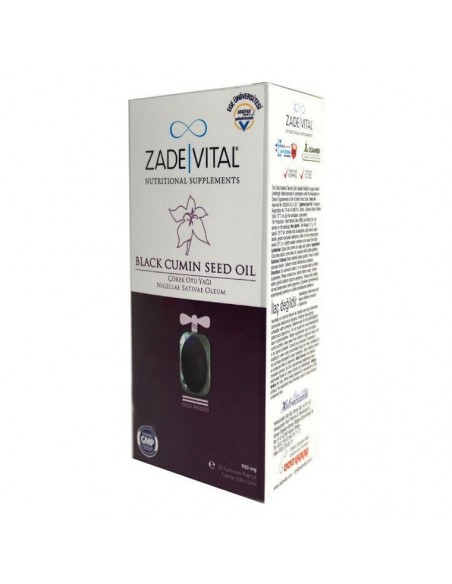 Zade Vital Çörek Otu Yağı 900 mg 30 Yumuşak Kapsül