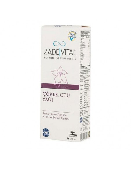 Zade Vital Çörek Otu Yağı 200 ml