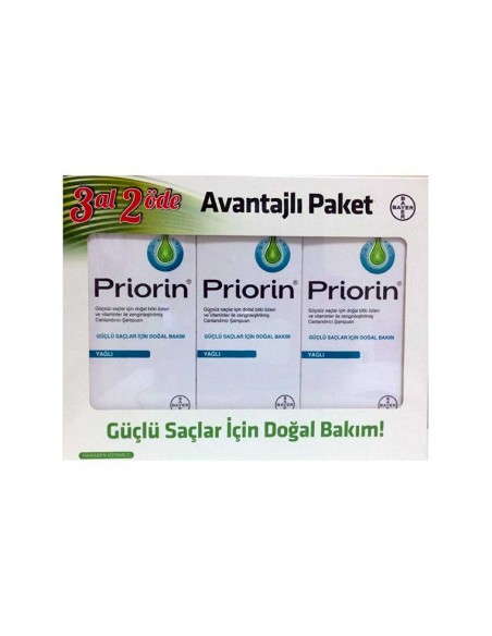 Priorin Yağlı Saçlar İçin Şampuan 3 Al 2 Öde