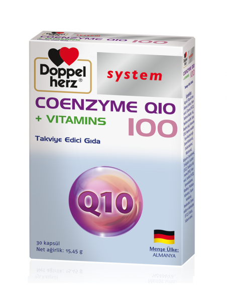 Doppel Herz Koenzim Q10 + Vitamins 100 mg 30 Kapsül