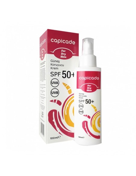 Capicade Güneş Koruyucu Krem SPF 50+ 100 ml - Kuru Ciltler İçin