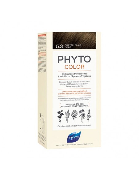 Phyto Phytocolor Bitkisel Saç Boyası - 5.3 - Açık Kestane Dore