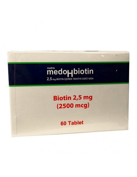 Nutrafarm Medohbiotin Biotin 2,5mg 60 Tablet