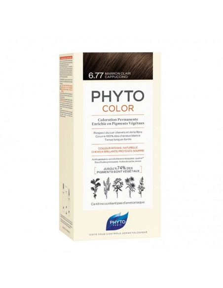 Phyto Phytocolor Bitkisel Saç Boyası - 6.77 Cappuccino Kahve -Yeni Formül