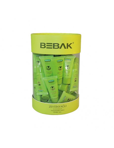 Bebak Zeytinyağlı El ve Vücut Kremi 20 ml 50 li Set