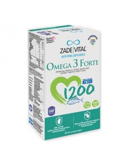 Zade Vital Omega3 Forte 40 Kapsül