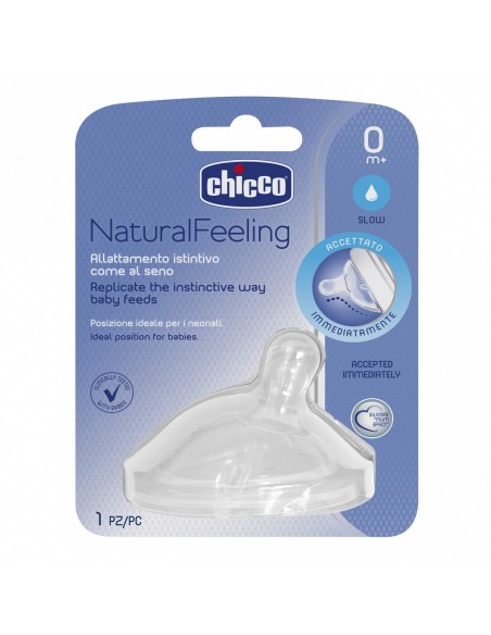 Chicco Natural Feeling Biberon Emziği 0 Ay+ Tekli