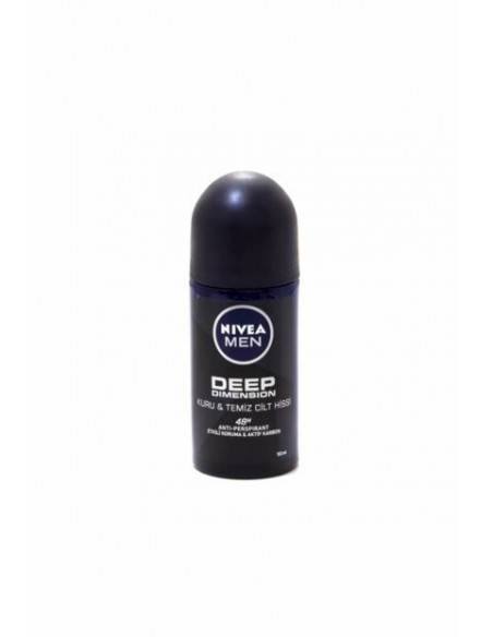 Nivea Men Deep Dimension Kuru & Temiz Cilt Roll On 50ml