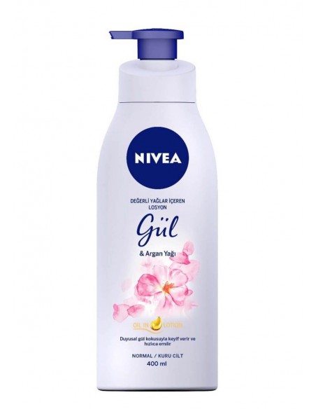 Nivea Değerli Yağlar İçeren Losyon Gül-Argan Yağı N/K 400ml