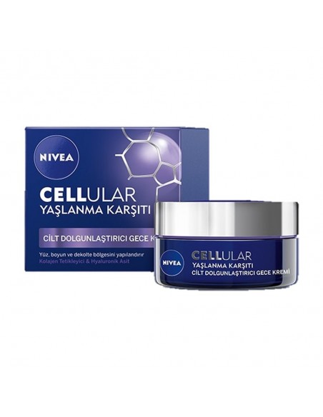 Nivea Cellular Yaşlanma Karşıtı Cilt Dolgunlaştırıcı Gece Kremi 50ml