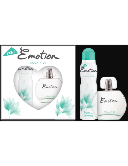 Emotion Aqua Kiss Bayan Parfüm 50 ml + Deodorant 150ml Set