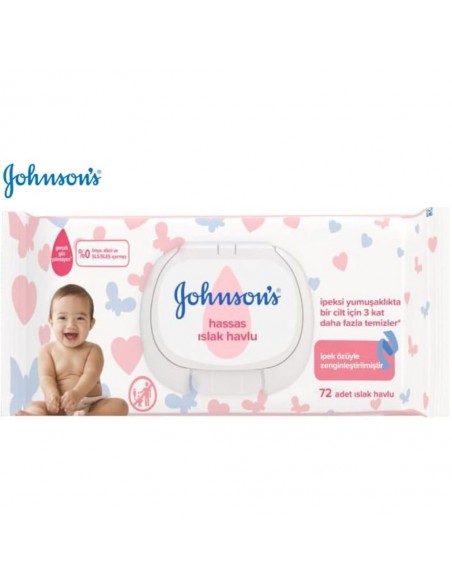 Johnsons Baby Islak Havlu  Hassas 72 li