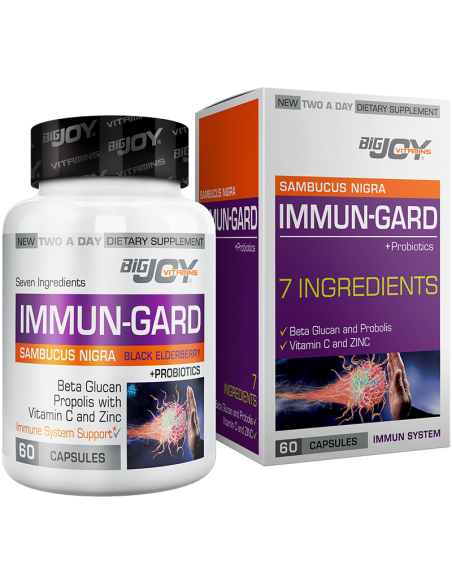 Bigjoy Vitamins Sambucus Nigra İmmun-Gard + Probiotics 60 Kapsül