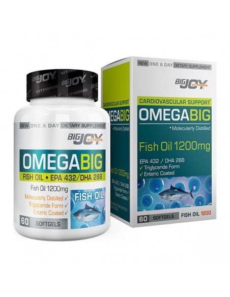 Bigjoy Vitamins Omegabig Balık Yağı 1200 mg 60 Kapsül