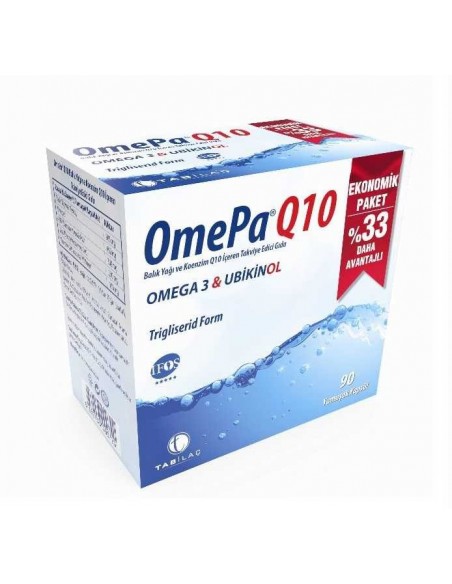 Omepa-Q10 Omega3 Ubiquinol 90 Kapsül