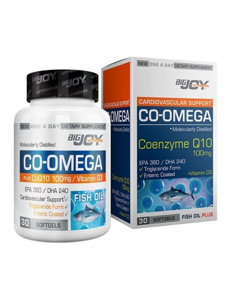 BigJoy Vitamins Co-Omega Coenzyme Q10 100 mg-30 Yumuşak Kapsül