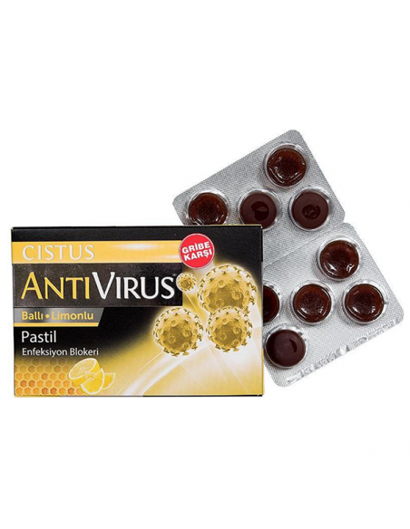 Cistus Antivirus Ballı Limonlu Pastil 10 Adet