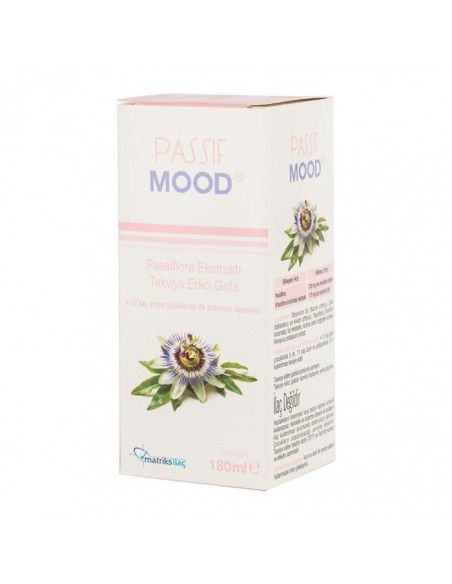 Passif Mood Şurup Passiflora Ekstraktı Takviye Edici Gıda 180ml