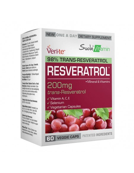 Bigjoy Vitamins Resveratrol 200 mg 60 Vegi Kapsül