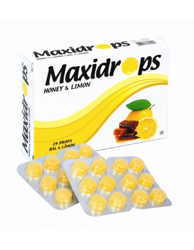 Maxidrops Pastil Bal Ve Limonlu 24'lü