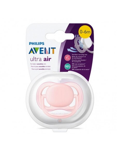 Philips Avent Ultra Air Anatomik Emzik Tekli Pembe 0-6 Ay SCF445/10