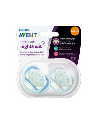 Philips Avent Ultra Night Air Emzik 6-18 Ay 2li Erkek SCF376/21