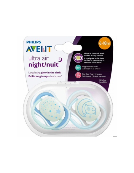 Philips Avent Ultra Night Air Emzik 6-18 Ay 2li Erkek SCF376/21