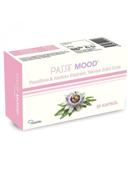 Passif Mood  Passiflora Ekstraktı Takviye Edici Gıda 30 Kapsül