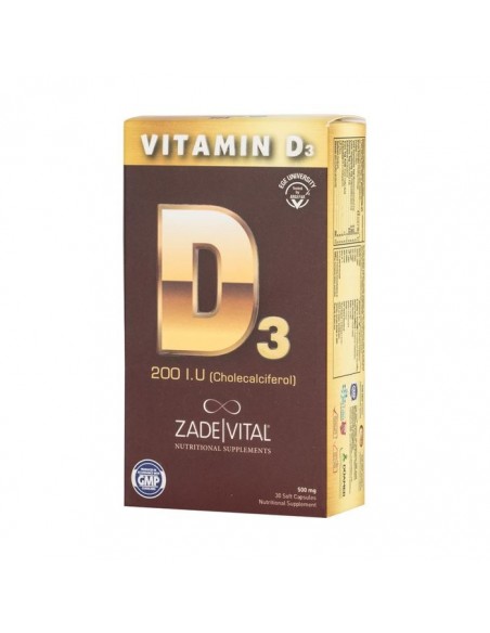 Zade Vital D3 Vitamini 200 mg 30 Kapsül