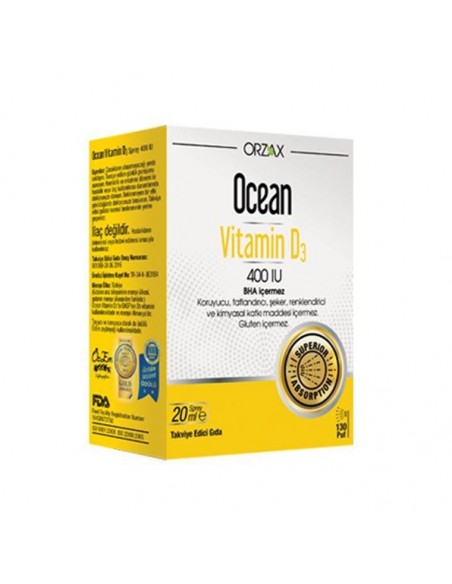 Ocean Vitamin D3 400 IU Sprey 20ml X 2 Paket