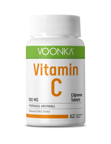 Voonka Vitamin C Çiğneme Tableti 500 Mg 62 Tablet