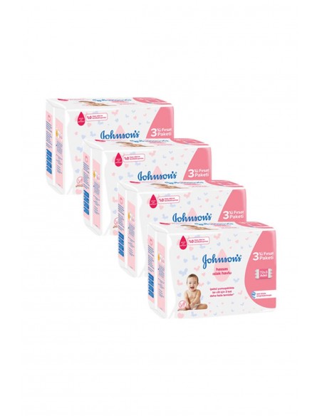 Johnsons Baby Islak Havlu  Hassas 72 li x 24 Adet (1728 Yaprak)