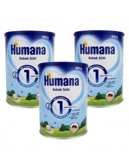 Humana 1 Bebek Sütü 800 gr  (3lü Avantaj Paketi)