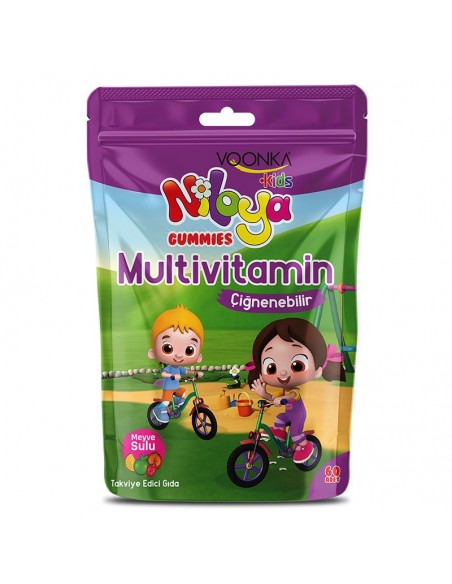 Voonka Kids Niloya Gummies Multivitamin Çiğnenebilir 60 Adet - Meyve Sulu