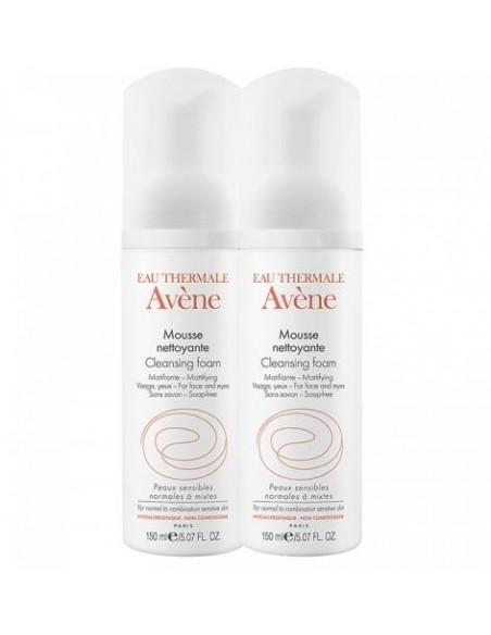 Avene Mousse Nettoyant Cleansing Foam Temizleme Köpüğü 2'li 2*150 ml