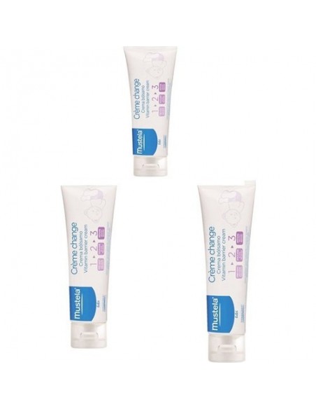 Mustela Vitamin Barrier 1-2-3 Cream 3 x 50 ml