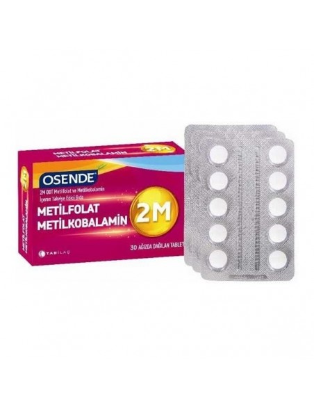 Osende 2M Metilfolat Metilkobalamin  30 Tablet