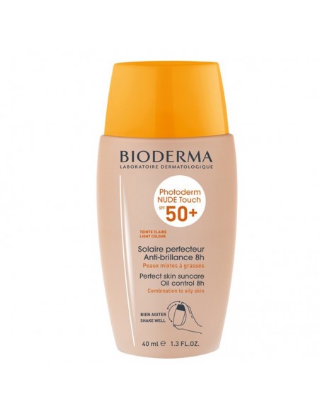 Bioderma Photoderm Nude Touch Spf 50+ Light Renkli Güneş Koruyucu 40 ml