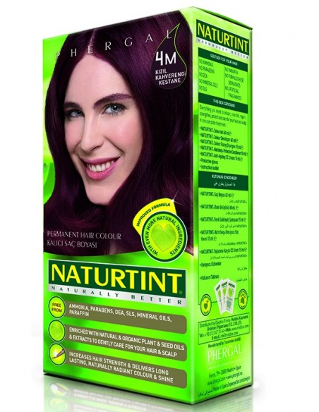 Naturtint Kalıcı Saç Boyası 4M Kızıl Kahverengi Kestane 165 ml