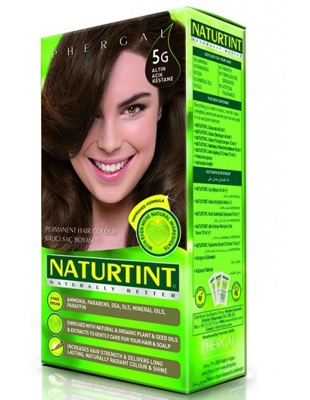 Naturtint Kalıcı Saç Boyası 5G Altın Açık Kestane 165 ml